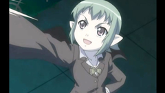 Nerdy teen in glasses attacked by horny tentacles