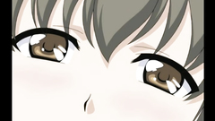 Short-haired and big breasted babe feels great