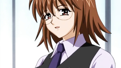 Hardcore pounding for nerdy babes in hentai video