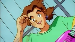 Hot redhead babe with nice tits in hentai erotic toon