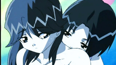 Petite and tender babes in naughty hentai porn video