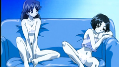 Petite and tender babes in naughty hentai porn video