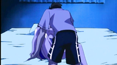 Naked girl gets pussy fucked in the bedroom - hentai toon