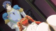 Fully breasted redhead babe blows cock like a pro