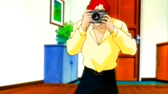 Bondaged busty brunette gets in the trouble