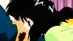 Lovely brunette babe gangbanged in her trimmed pussy