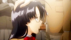 She takes facial after a face fuck - hentai toon