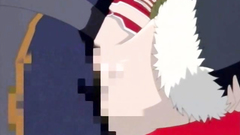 Blonde hentai babe shows her skills in cock sucking