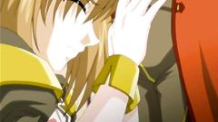 Passionate blowjob on her knees - hentai cutie shows her skills