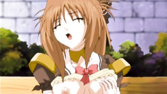 Solo babe in mini skirt plays with a dildo