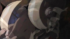 Hot brunette with awesome body fucks in hentai clip