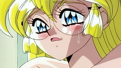 Nerdy blond babe feels horny and needs to masturbate