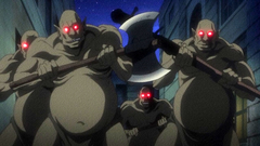 Brutal gangbang action with evil monsters