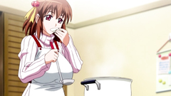 Big titted babe moans loud while her pounding