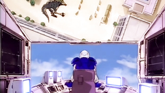 Magic, monsters and robots in hentai cartoon