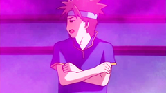 Skinny abbe in black stockings banged from behind