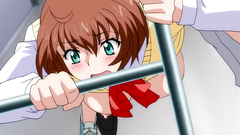 Hot schoolgirl with seductive curves takes it from behind