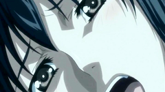 Busty seductive brunette moans with pleasure