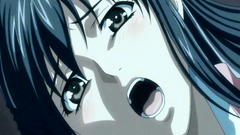 Busty seductive brunette moans with pleasure