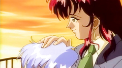 Blue haired babe in hentai porn cartoon