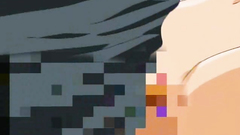 Threesome hentai sex with awesome naked cutie