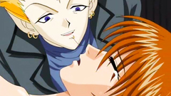 Threesome hentai sex with awesome naked cutie