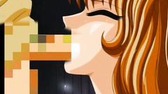 Rough throat fuck with beautiful hentai cutie