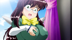 Petite cutie with big tits in funny hentai cartoon