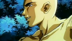 Naked delightful woman in cruel hands of a monster