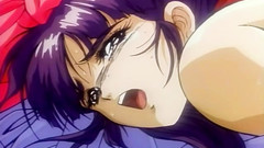 Naked delightful woman in cruel hands of a monster