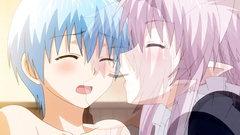 Adorable babe with amazing body fucks young boy