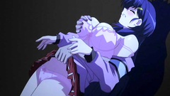 Hot black-haired busty slut gets fucked deep and hard