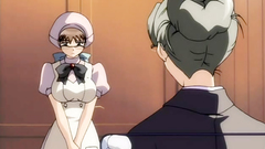 Naked busty babe bondaged and fucked in hentai cartoon