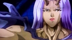 Monsters, vampires and sexy girls in hentai cartoon