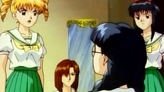 Monsters, vampires and sexy girls in hentai cartoon