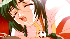 Young and nerdy teen in glasses loves BDSM stuff