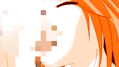 Amazing redhead cutie takes big cock in her mouth