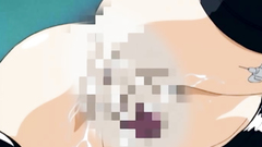 Pink-haired cutie in BDSM hentai porn cartoon