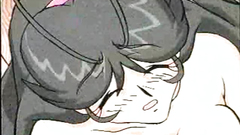 Hardcore fuck for a busty black-haired cutie