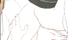 Threesome fuck with busty cuties in cartoon