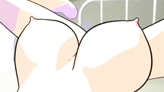 Cute brunette cartoon girl fucks hard