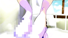 Cute brunette cartoon girl fucks hard