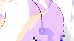 Cute brunette cartoon girl fucks hard