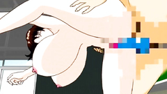 Big titted cutie and small titted lesbians have some fun