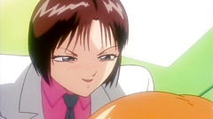 Lesbian games between cute hentai chicks