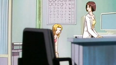 Lovely hantai cutie spreads her legs wide open