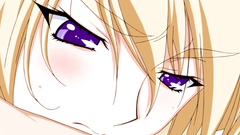 Fully breasted blonde schoolgirl fucks cock with her tits