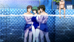 Busty chick abused in the public swimming pool