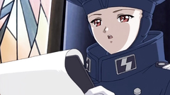 Young girls and cosmic Nazi warriors in hentai toon