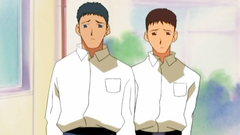 Short-haired redhead cutie blows cock standing on her knees